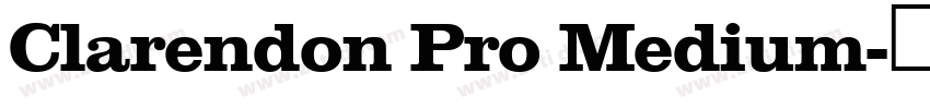 Clarendon Pro Medium字体转换